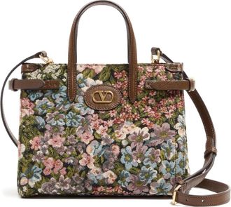 Valentino Garavani Borsa tote Antives piccola - Marrone