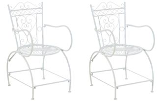 Clp Clp - Set De 2 Sillas De Jard&iacute;n Sheela Blanco