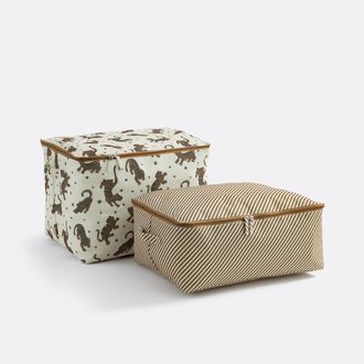 La Redoute Interieurs Set van 2 opberghoezen, Tigris