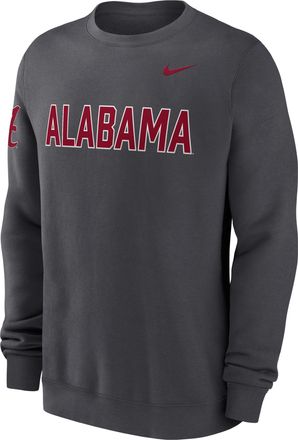 Nike Alabama Sideline Club Nike Mens College Pullover Crew in Grey | 02TT06FABN-R0M