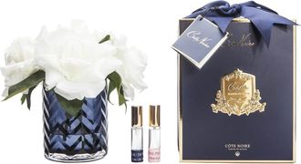 Côte Noire Luxuriöser Raumduft Herringbone Flower Blau/Weiss