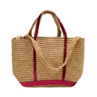Vanessa Bruno Raffia S Cabas Tote - female - Vanessa Bruno - Shopping Bags - Beige - ONE SIZE - Bags