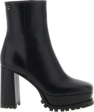 Gianvito Rossi Black Calfskin Ankle Womens Boots