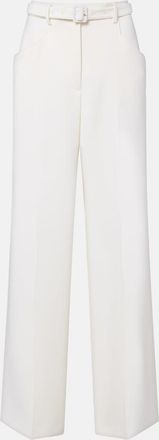 Gabriela Hearst Norman belted virgin wool wide-leg pants