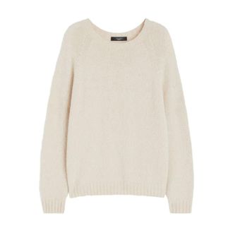 Max Mara Ivoor Truien voor Weekendstijl - Dames - Ronde hals truien - Beige - 2XL - Truien & Vesten