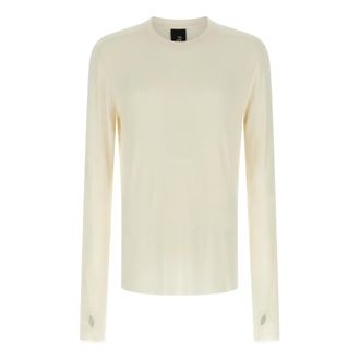 Thom Krom Tops, Heren, Wit, M, T-shirt met ronde hals