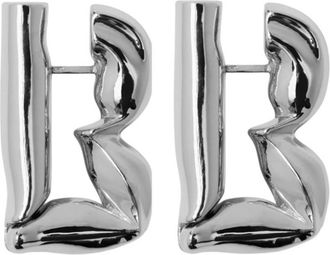 Burberry Packet B Sterling Silver Earrings