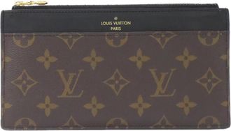 Louis Vuitton Marron Monogram Monogram Coated Canvas Card Wallet (Pre-Owned)