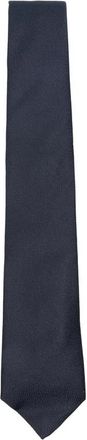 Canali Textured Tie - Heren - Stropdassen - Blauw - ONE Size - Linnen - Accessoires