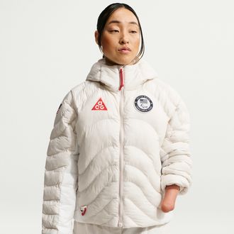 Nike Womens Nike ACG x United States Paralympic Team Therma-FIT ADV Jacket in Brown | IO9802-177