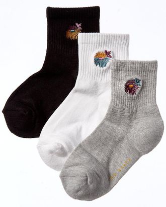Ted Baker Set Of 3 Quarter Crew Sock