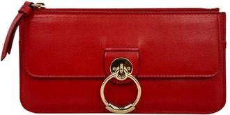 Chlo&eacute; Red Leather Tess Zipped Long Wallet (Authentic Pre-Loved)