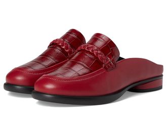 Ecco Sculpted Luxury Braided Mule Womens Flat Shoes Brick/Brick : EU 42 (US Womens 11-11.5) M, Leather