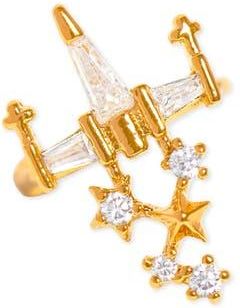 Girls Crew Star Wars X-Wing Ear Cuff in Gold at Nordstrom