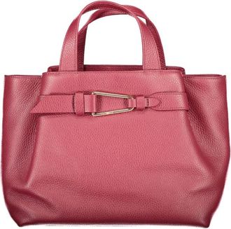 Coccinelle Tassen, Dames, Roze, ONE Size, Leer, Paarse Leren Dames Handtas