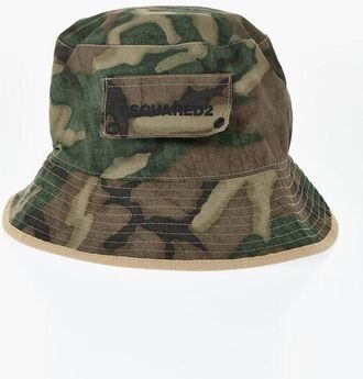 Dsquared2 Camouflage Bucket Hat with Pocket size S