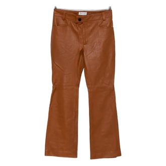 Ernest W. Baker Broeken, Heren, Bruin, L, Leer, Rustleren Broek Pt 14L