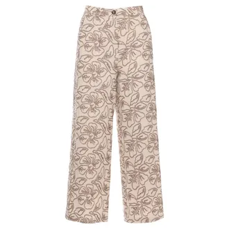 Marella Dames, Broeken, Beige, Maat: M