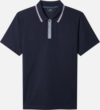 Paul Smith Mens PS Paul Smith Regular Fit Polo Shirt 49A Dark Navy - Black - Size: 44