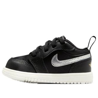 Nike Jordan (TD) Air Jordan 1 Low ALT SE Black Metallic Silver Gold FZ3922-001