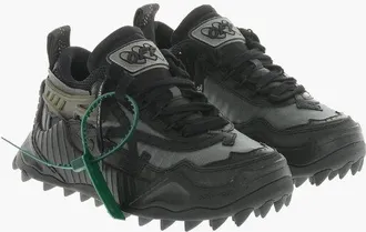 Off-white Leather And Fabric Chunky Sneakers ODSY 1000 With Trail-Styl size 35