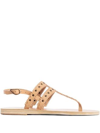 Ancient Greek Sandals Vesta studded sandals - Neutrals