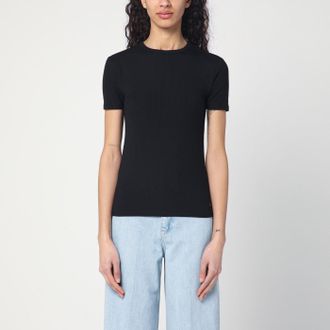 Calvin Klein Black ribbed T-shirt