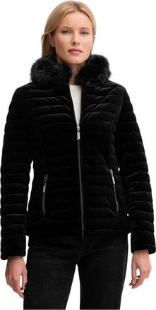 Joseph Ribkoff Gewatteerde Jas - Dames - Winterjassen - Zwart - XS - Leer - Jassen