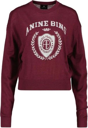 Anine Bing Mia Sweater - - Knitwear - Uomo - Rosso - S