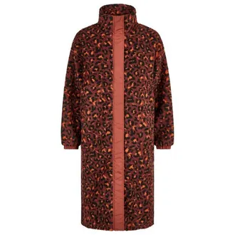 Iriedaily Fluffy Teddy Coat Fleecejacke f&uuml;r Damen | rot/braun