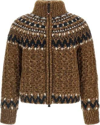 Moncler Indren Puffer Jackets Brown