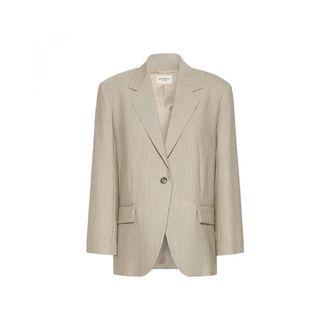 Max Mara Wkdattila Blazer - Dames - Jassen - Beige - Maat: M Wol