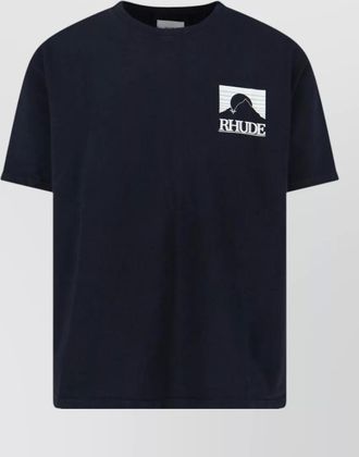 Rhude cotton logo print t-shirt