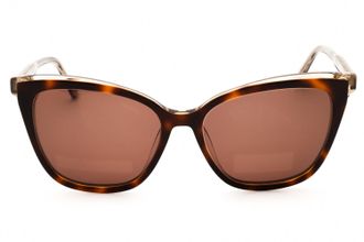 Nine West NW660S Cat Eye Acetate Sunglasses - Brown