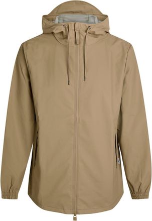 Rains Storm Breaker Hooded Waterproof Jacket - Beige - XL
