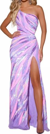 Jovani Amaya Long Formal Prom Dress Gown In Lavender