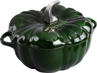Staub Cast Iron 3.5-qt Pumpkin Cocotte with Stainless Steel Knob