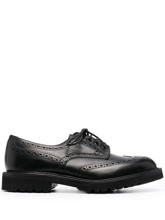 Trickers Bourton leather Derby shoes - men - Leather/Leather/Rubber - 10 - Black
