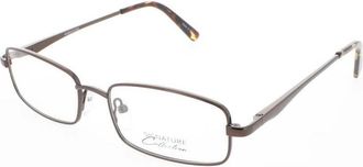 Signature Unisex Brown Rectangular Eyeglass Frames 1118Brown52