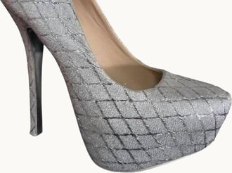Qupid Womens Mady Heel In Silver