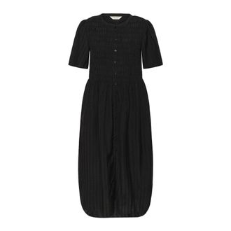 Part Two Midi Dresses, female, Black, Size: 2XL Amila Linen Midi Dress