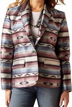 Ariat Print Long Sleeves Blazer In Endless Serape