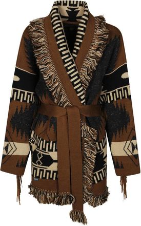 Alanui Knit Cardigan With Button-Down Front