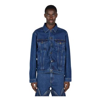 Y / Project Wire Denim Jacket - male - Y/Project - Denim Jackets - Blue - L - Jackets