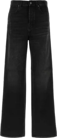 Gucci Cotton Denim Pants With Web Insert