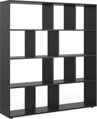 Vicco Scaffale Pilar, Nero, 131.6 x 143 cm