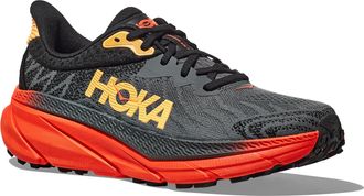 Hoka One One Trailrunningschuh HOKA ONE ONE Challenger 7, Gr. 42, castlerock, flame, Synthetik, Textil, Schuhe Trailrunningschuh