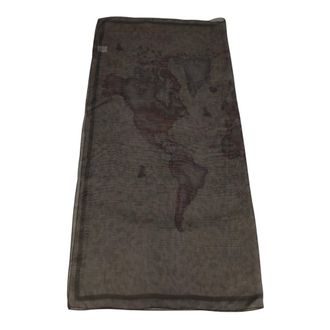 Alviero Martini 1A Classe Foulard van zijde en viscose met Geo-print - Dames - Accessoires - Bruin - Maat: ONE Size Zijde