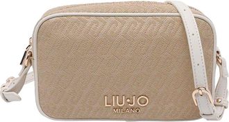 Liu Jo Beige Logo Crossbody Bag