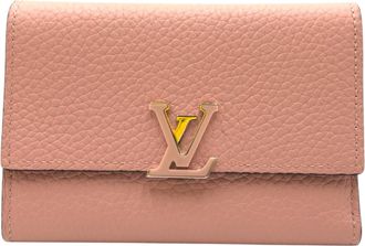 Louis Vuitton Magnolia Pink Leather Wallet (Tri-Fold) (Pre-Owned)